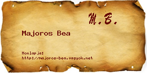 Majoros Bea névjegykártya